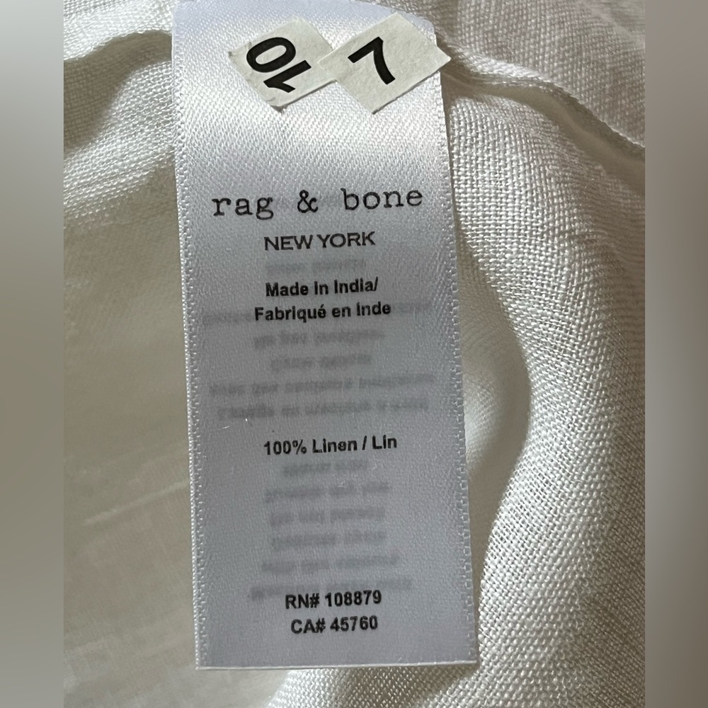 RAG & BONE Oversized Maxine Linen Shirt - Picture 12 of 12